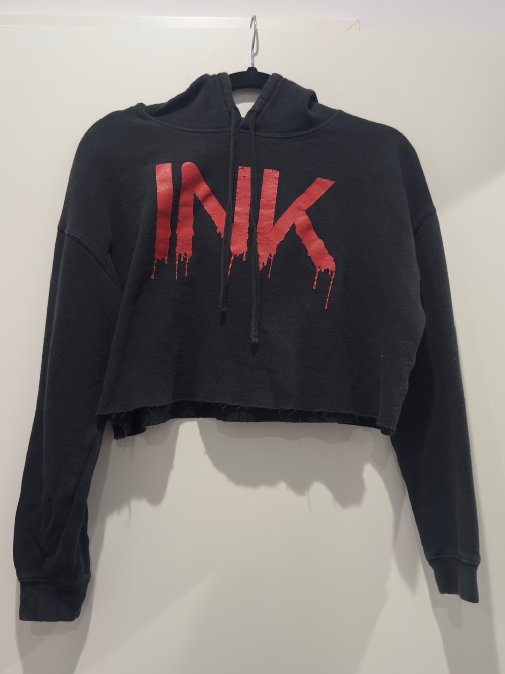 Ink Addict Red and Black Cropped
Hoodie